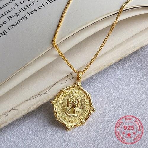 Eorpean American Style Silver 925 Elizabeth Pendant Choker Necklace Women Jewelry