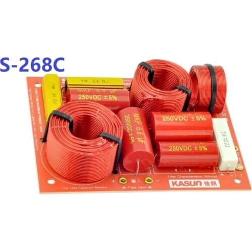 2PCS Kasun S-368C 3 Way High End Hifi Speaker Audio Crossover Intersect Frequency Point 800Hz and 4500Hz