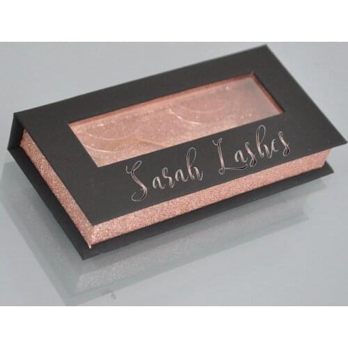 100/PCS custom lash boxes packaging eyelash box with logo faux cils 25mm mink eyelashes strip square magnetic case bulk vendors