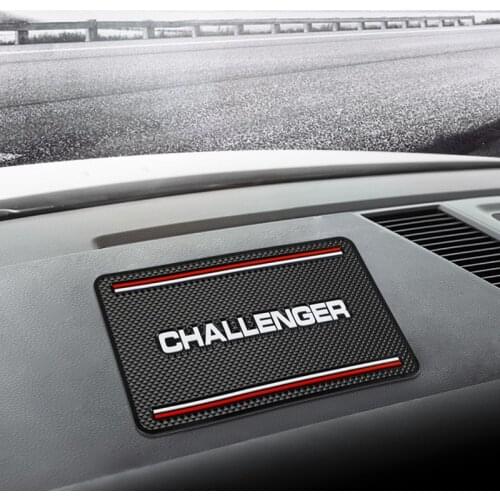 19x12cm Car Dashboard Sticky Anti-Slip PVC Mat Auto Non-Slip Sticky Gel Pad For Dodge challenger ram 1500 charger Car Styling