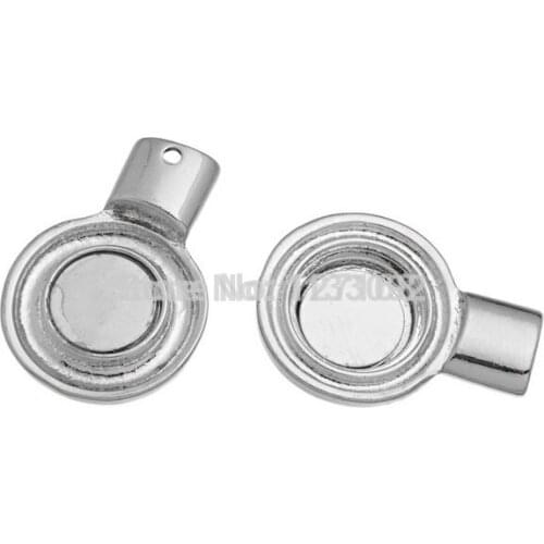 20pcs/lot 2015 New Silver Round Magnetic Clasp Snap Button Charm For Making Diy Snap Leather Necklace Jewelry 4.2x2.3cm