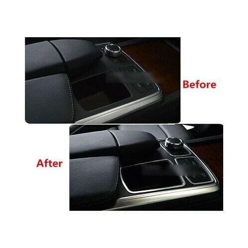 3* Water cup Holder Multimedia Button Cover Trim For Benz ML W166 /GL X166 12-15
