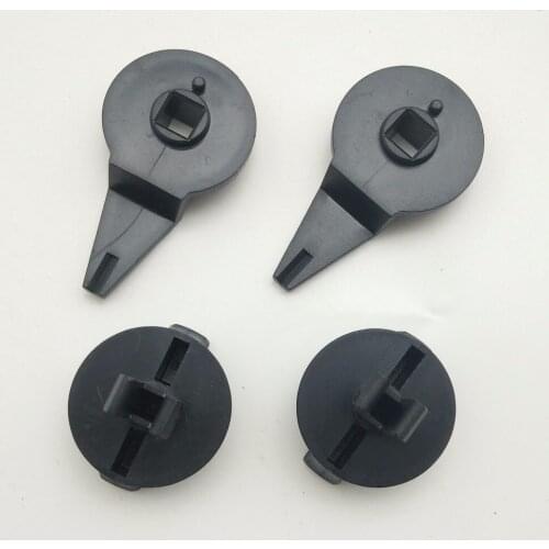 4 Uds SKTOO para la caja del maletero de Volkswagen Touran, caja de cola de bloqueo, hebilla triangular de soporte de tarjeta de