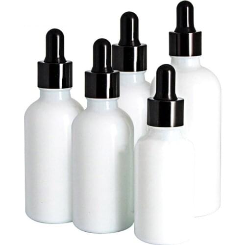 5ml 10ml 15ml Glass Dropper Bottles White Porcelain Essential Oil Bottle Customize 30ml E Juice Bottles 0C