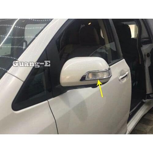 Car ABS Chrome Back Rear View Rearview Side Eyebrow Mirror Sticker Trim Frame Lamp Molding 2pcs For Toyota Sienna 2018 2019 2020