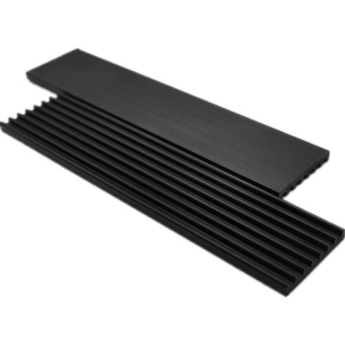 2pcs Heat dissipation aluminum strip 100*22*3MM black aluminum heatsink solid state disk SSD M.2 22110 radiator heatsink fin