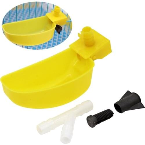 5pcs Yellow Bird Quail Dove Drinking Cup Nice Drinking Automatic Drinker Bowls Drop