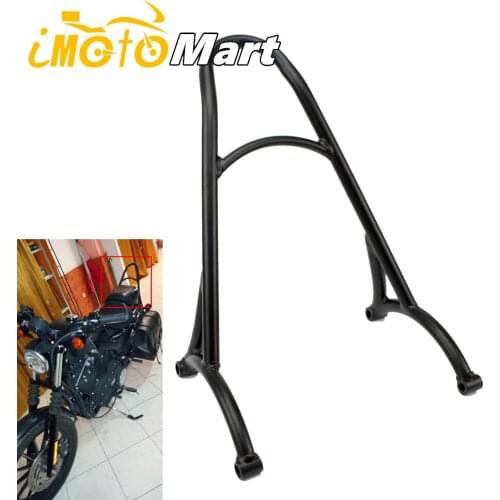 Black Motorcycle Short Passenger Sissy Bar Backrest For Harley Sportster XL Iron Nightster 883 1200 2004-2017 2016 2015 2014 13