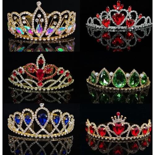 Girl crown girl princess crown stage bride bridesmaid wedding party perform birthday party headdress