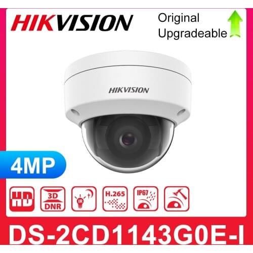 Hikvision DS-2CD1143G0E-I Replace DS-2CD1143G0-I 4MP IR Network Dome ip Camera 30M IR IP67 IK10 H.265+ CCTV Camera POE