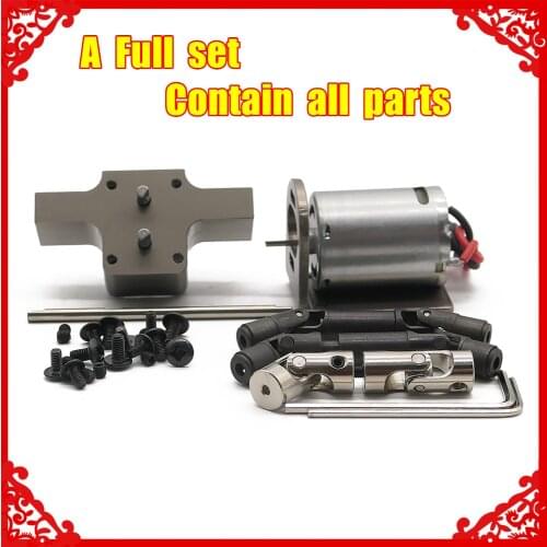 Transfer Gearbox Set +370 Motor For WPL Henglong B1 B-14 B-16 B-24 B-26 B-36 Ural Q60 Q61 Q62 Q63 Q64 Military Truck ho-up parts