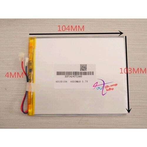 Best battery brand Tablet pc 3.7V,4650mAH (polymer lithium ion battery) Li-ion battery for tablet pc 10 inch 40103104