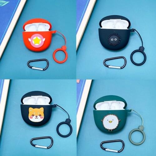 DIY Cartoon Earphone Case For Realme Buds Air Pro Wireless Bluetooth Earphone Case Cute Soft Silicone Protective Case Cover