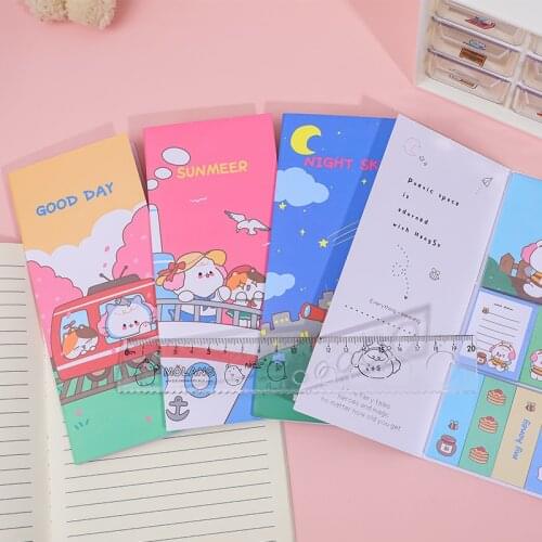 Cartoon Teddy Fun Combination Sticky Note Office Marker Student Learning Message Note Post-it