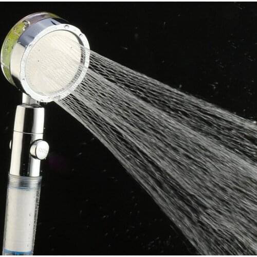 Bathroom Spa ABS High Pressure Shower Head with 3 Adjustable Switch Button Accessories Water Save Handheld Shower Head Bath Nozz