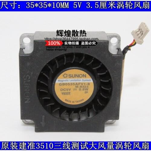 Brand new SUNON FOR LattePanda 3510 3.5CM 5V 3.3V turbine Blower USB cooling fan