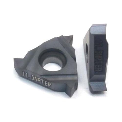 16ER 11.5NPT 10PCS Carbide Threading Inserts External Threading Tips 16ER 11.5NPT LDA Inserts for Threaded Holder SER 2020