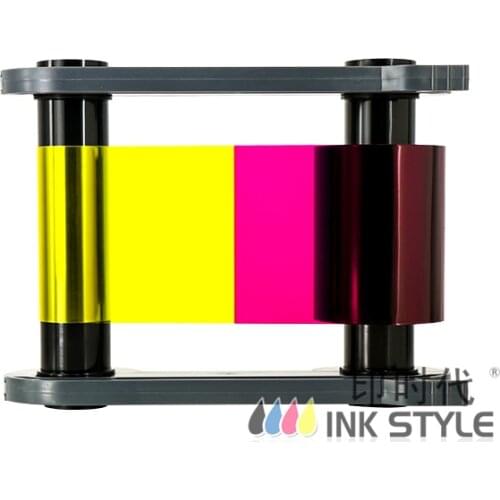 Pack of 2pcs R5F008EAA YMCKO Ribbon 300prints Compatible Evolis Primacy Zenius Duplex Printer (NOT Suitable for 1935 Firmware)