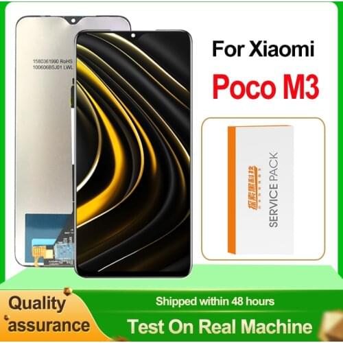 100% Tested For 6.53" Xiaomi Poco M3 LCD Display Touch Screen Digitizer Assembly For Xiaomi Pocophone M3 M2010J19CG Replacement