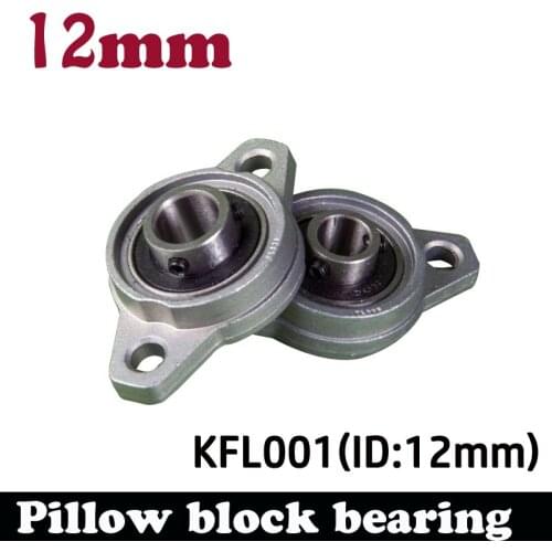 1pcs KFL001 12mm pillow block bearing zinc alloy insert linear bearing shaft support CNC part