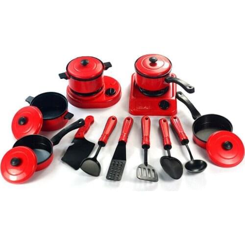 13pcs Kids Kitchen Toys Mini Cooking Cookware Children Pretend Toy Fun Play House Toy Tools Safe Exquisite Workmanship