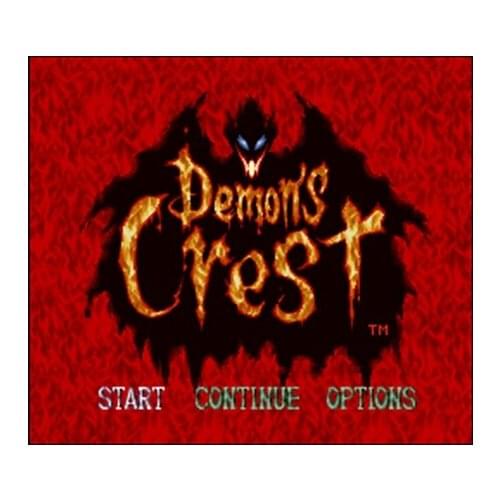 Demons Crest 16 bit Big Gray Game Card For NTSC Game Player Drop Shipping