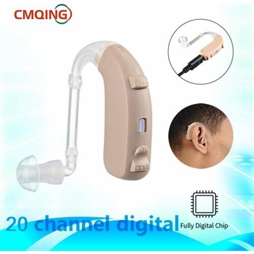 2021 Best High Power Rechargeable Hearing Aid Digital Hearing Aids BTE Ear Sound Amplifier Professional Device For Elderly