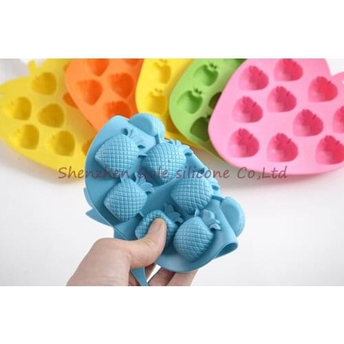 300pcs/lot Bar Party Drink Ice Tray Pineapple Shape Ice Cube Freeze Mold Ice Maker Mould NIE