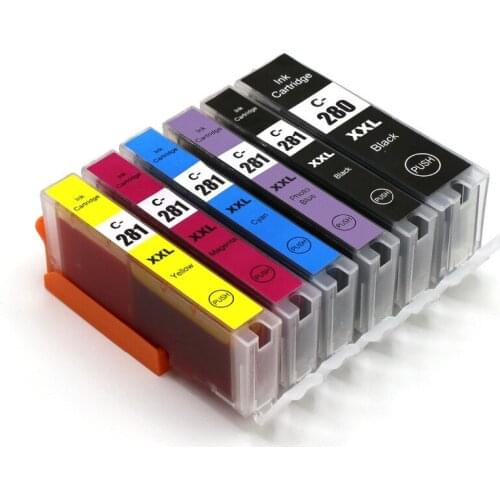 6 color BLOOM PGI-280 CLI-281 PGI280 280 281 compatible ink cartridge for canon PIXMA TR7520 TR8520 TS6120 TS8120 TS9120 Printer