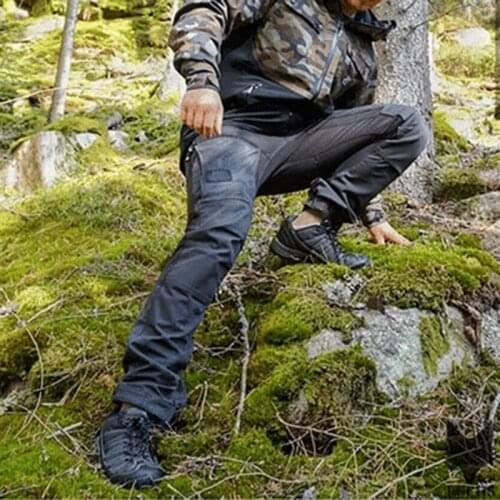 Waterproof Pants Mens Casual Work Walking Combat Cargo Multi-Pocket Pants Army Long Trousers Clothing NYZ Shop