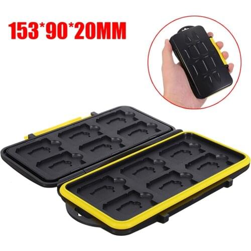 High Quality Memory Case 12 Slots Micro SD/TF Cards Oganizer Holder Storage Box ABS For Memory Card Storing Boxs