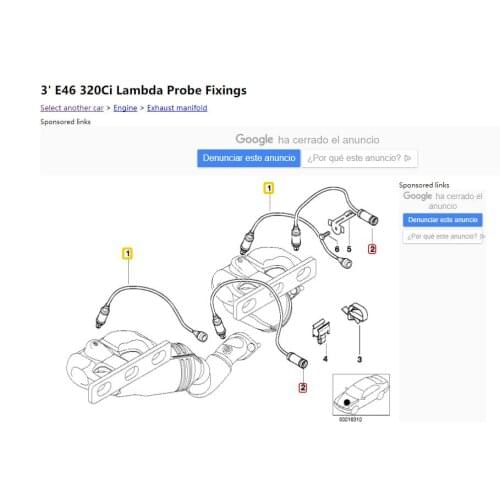 For BMW E46 320ci oxygen sensor e46 Lambda Monitor sensor 320ci Regulating lambda probe 11781742050 11781433940 total 4 pcs