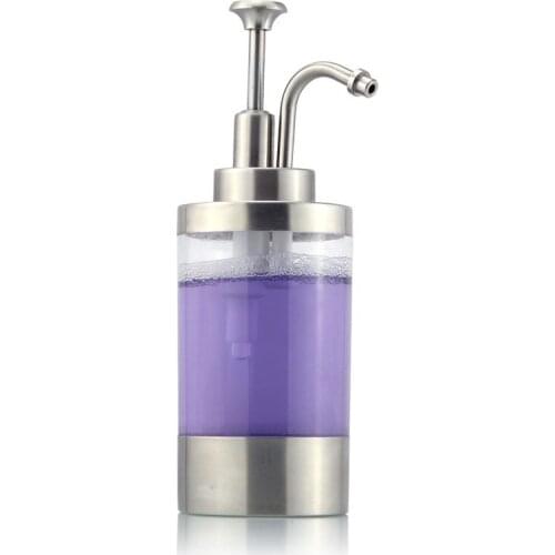 Liquid Soap Dispenser Pump Bottle 304 Stainless Steel Brushed Finish Bathroom Kitchen Countertop Refillable Accessory 250ML