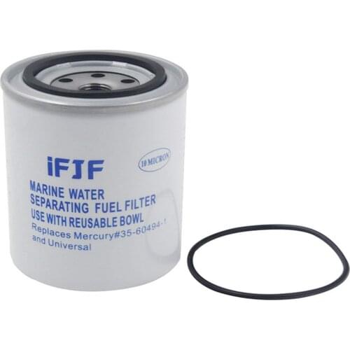 Fuel Water Separating Filter Replacement Filter with O-ring fit 3/8 Inch NPT Outboard Motors Replaces Mercury #35-60494-1