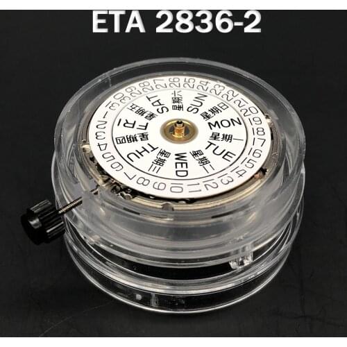 ETA Mecaline Collection 2836-2 Mechanical Movement Swiss Made Standard Automatic 25 Jewels Legend Day-date Calendar Original