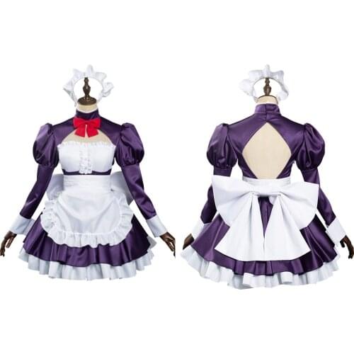 Anime High Rise Invasion Maid fuku Kamen Cosplay Costume Maid Dress Outfits Halloween Carnival Suit