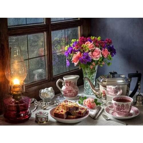 Kitchen decor 5d Rhinestone Diy Mosaic Needlework Diamond Painting Cross Stitch Full Square Resin Diamond Embroidery hobby A166