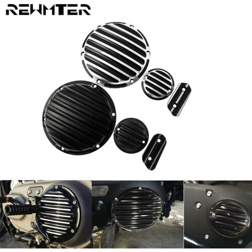 Motorcycle Derby Timing Timer Clutch Timing Covers Inspection Cover For Harley Sportster XL1200 883 Roadster Nightster Custom