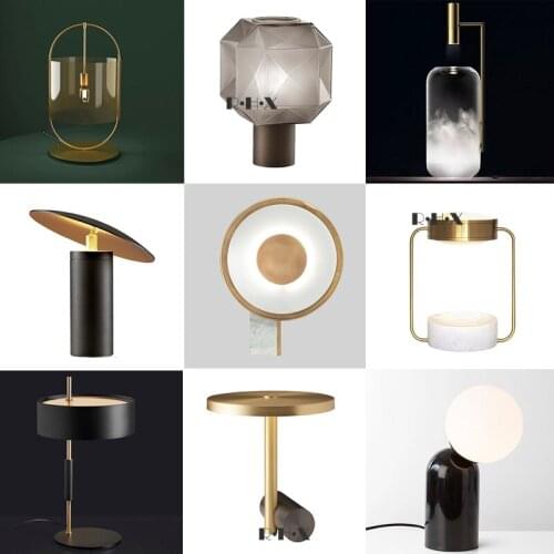 Marble Desk Lamp Originality Light Luxurious Personality A Living Room Bedroom Bedside Designer Desk Lamp Northern Europe Wind