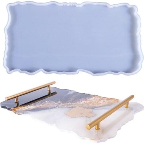 2021 New DIY Crystal Epoxy Mold Tray Irregular Fruit Tray Set Silicone Mould Wholesale Drop Shipping