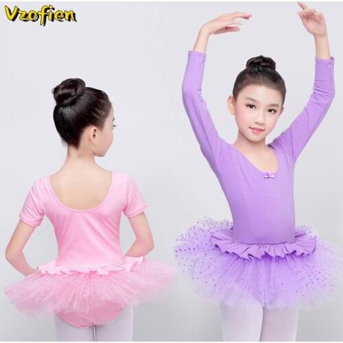 New Girls Kids Ballet Tutu Dance Elegant Dress Dancewear Gymnastics Leotards Dance Dress Child Ballet Costumes Princess Dress