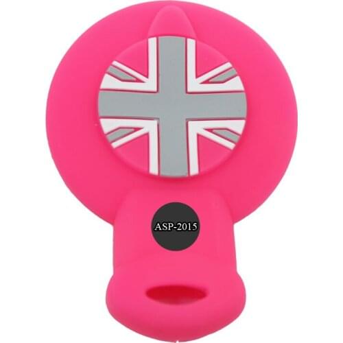 Pink Mini Remote Key Fob Shell Silicone Keyless Cover Fit For cooper clubman countryman