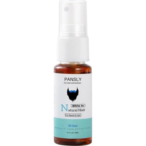 Beard & Hair Restore To Natural Hair Color Spray for Unisex Herbal Cure White Gray Hair Treatment Tonic