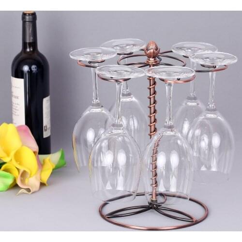 Wine Glass Rack Red Wine Glass Drying Rack 6 Wine Glass Stemware Storage Display Rack Stand Wine Glass Holder