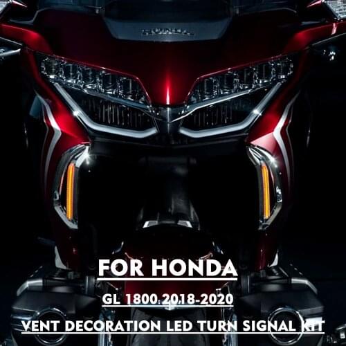 Motorcycle accessories front light vent decoration LED turn signal for Honda GL 1800 Gold Wing 1800 2018 2019 2020