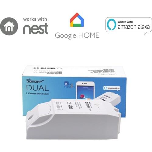 Itead Sonoff Dual 2 Channel WiFi Wireless Smart Remote Control Countdown Timing DIY Switch for IOS Android Smart Home Automation