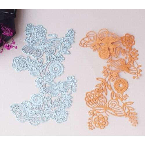 Plant Flower Leaf Butterfly Cutting Dies Scrapbooking Stencil Template Photo Album Cards Making Embossing Craft DIY New Arrival