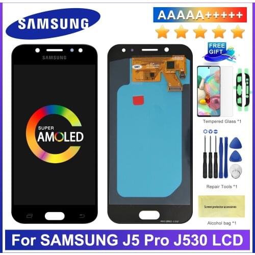 5.2'' Super Amoled LCD For Samsung Galaxy J5 2017 J530 J530F SM-J530F LCD Display Touch Screen Digitizer Assembly Replacement