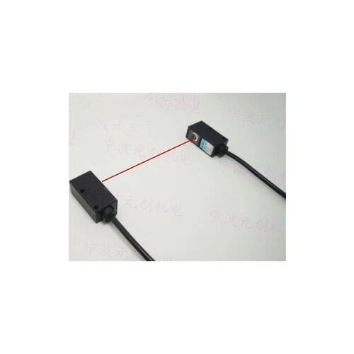 1PCS NEW Square laser photoelectric sensor visible light on the laser beam to shoot the photoelectric switch NPN