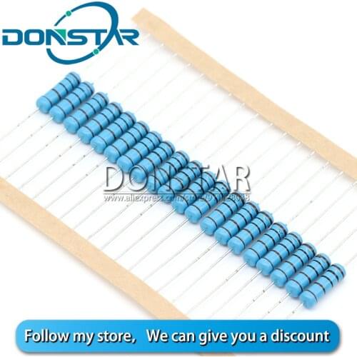 20pcs 2W 1R~1M 1% Metal film resistor 2.2R 4.7R 10R 22R 33R 47R 100R 220R 470R 1K 47K 10K 100K 2.2 4.7 10 22 47 100 220 470 ohm